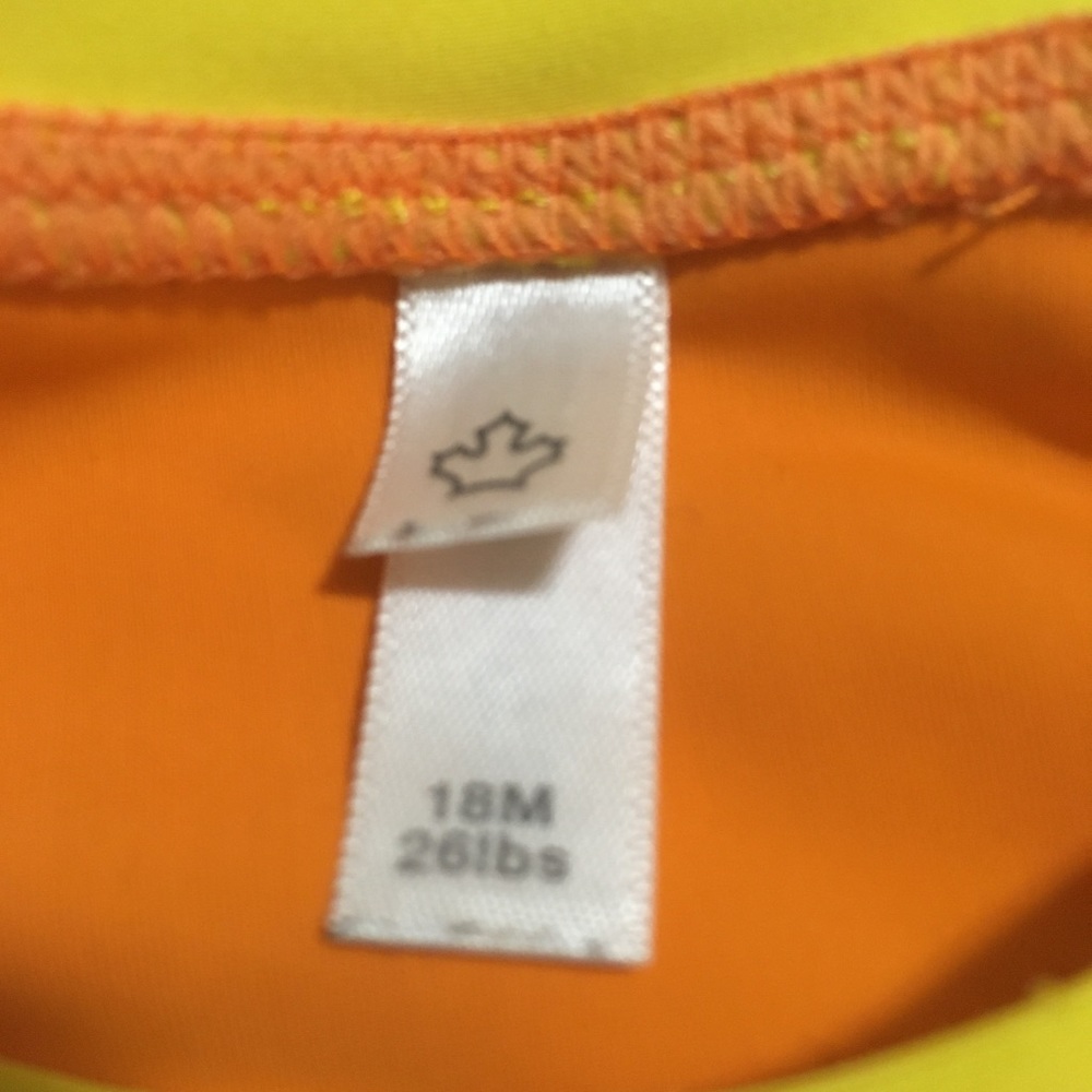 18m (5/$20) Long-Sleeved Rashguard Top - Picture 2 of 4